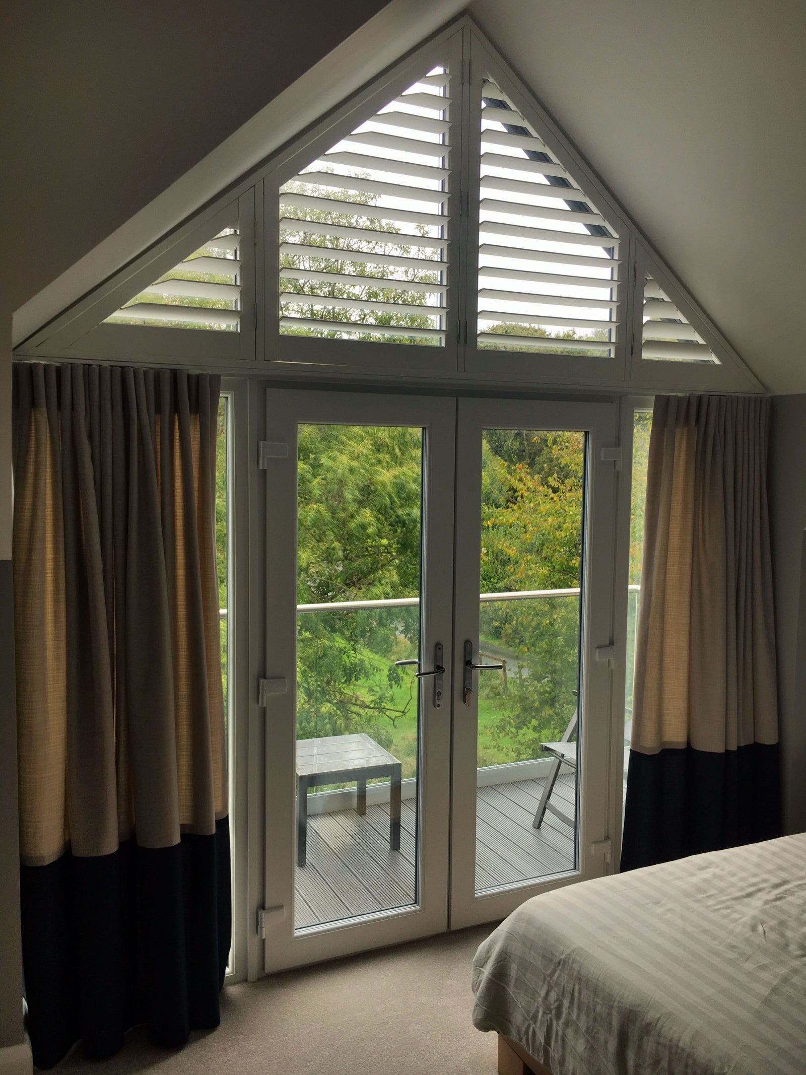 triangle shaped shutter Paul Christian Bristol Bath