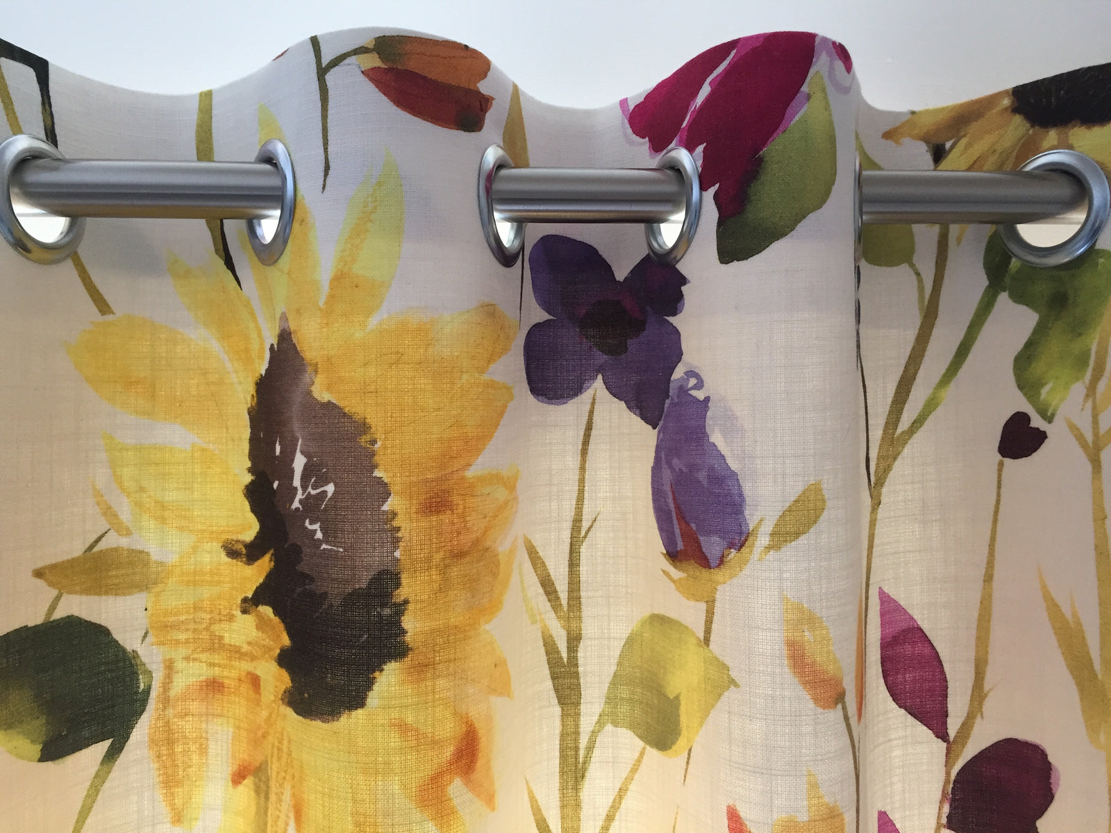 eyelet headed designer curtains Bristol 