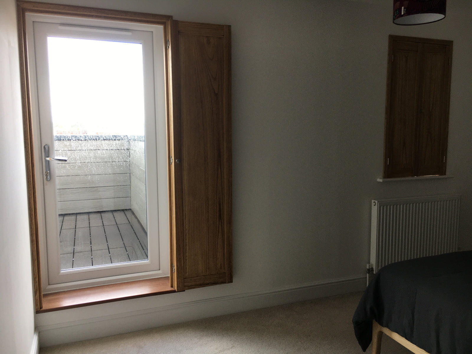 Solid wood shutters expertly fitted by Paul Christian Bristol and Bath