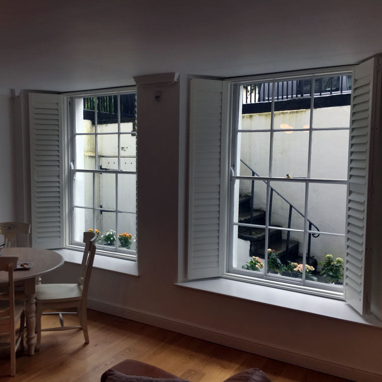 Full height wooden shutters from paul christian bristol and bath